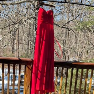 Elegant Red Prom Dress Evening Gown